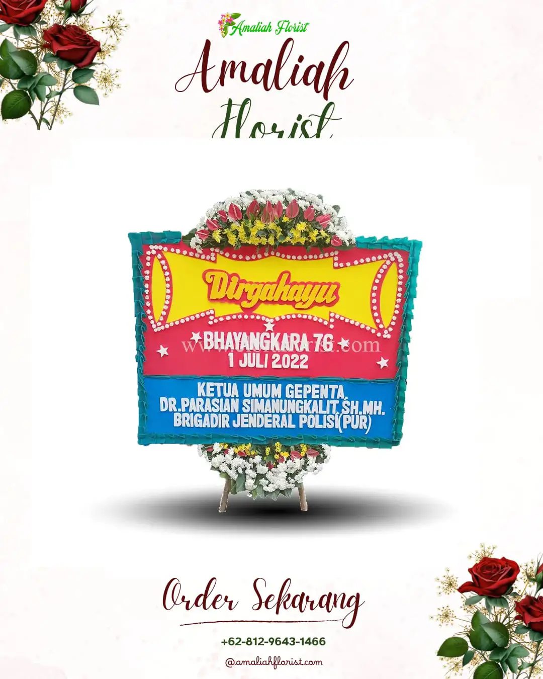 Papan Bunga HUT Ulang Tahun Nganjat